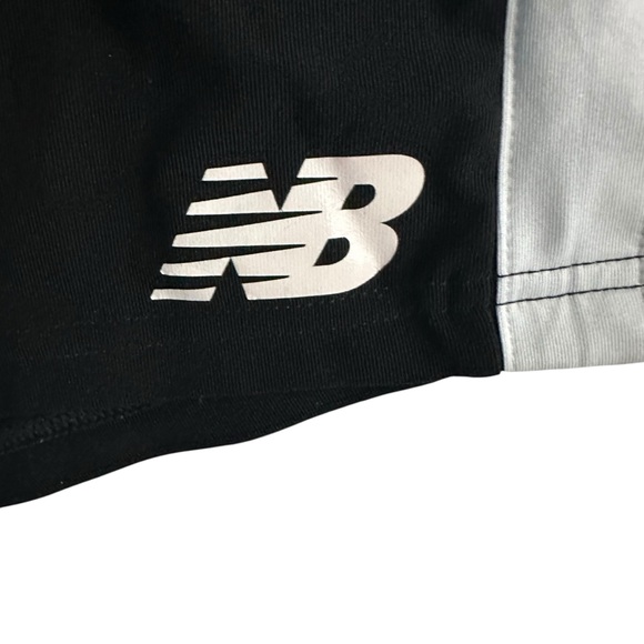 New Balance Black Shorts with White Stripes - Picture 5 of 6